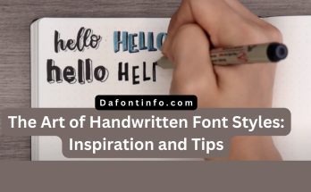 Handwritten font styles Dafontinfo.com