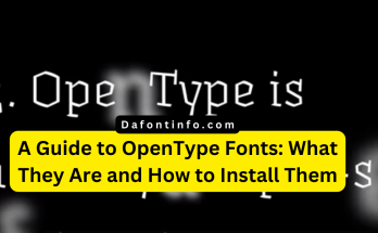 OpenType Dafontinfo.com