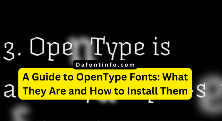 OpenType Dafontinfo.com