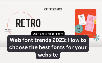 Web font trends Dafontinfo.com