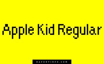 Apple Kid Font Dafontinfo.com
