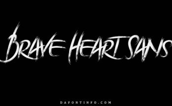 Brave Heart Sans Font Dafontinfo.com