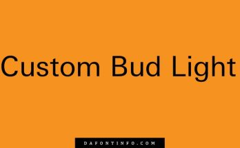 Custom Bud Light font Dafontinfo.com