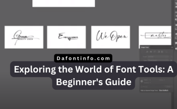 Font Tools Dafontinfo.com