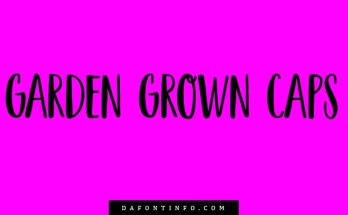 Garden Grown Caps Font Dafontinfo.com