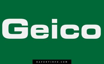 Geico Font Free Dafontinfo.com