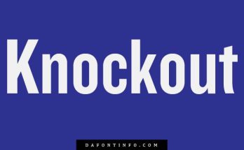 Knockout Font Dafontinfo.com