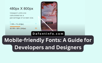 Mobile-friendly Fonts Dafontinfo.com