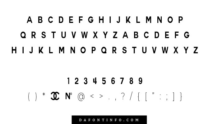 Chanel Font Dafontinfo.com