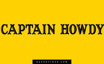 Captain Howdy Font Dafontinfo.com