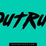 Outrun Font Dafontinfo.com