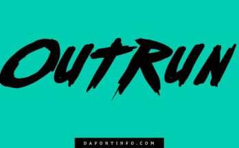 Outrun Font Dafontinfo.com