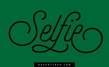 Selfie Font Dafontinfo.com
